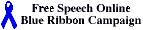 (logo for Blue Ribbon
Anti-Censorship Campaign.)