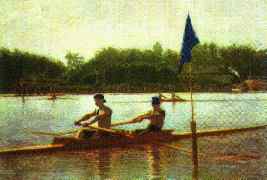 Turning The Stake Boat by Thomas Eakins