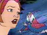 (Teela discovers the wounded Sorceress)
